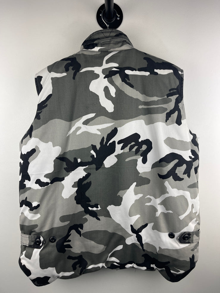 Vintage Ranger Snow Camo Multi Pocket Insulated Vest