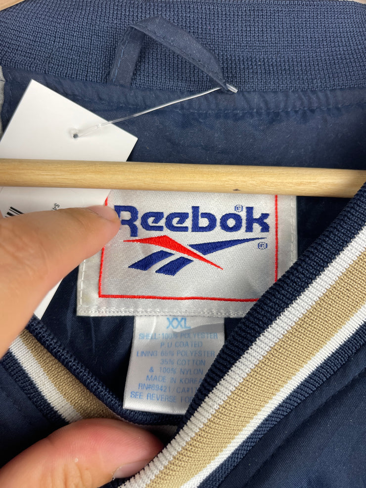 Vintage 90s Reebok Notre Dame Navy Pullover Windbreaker