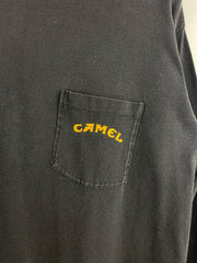 Vintage 90s Camel Smokes Born To Be Smooth Motorcycle Black Long Sleeve