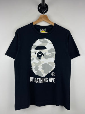 Bape Ape Head Space Camo Black Tee