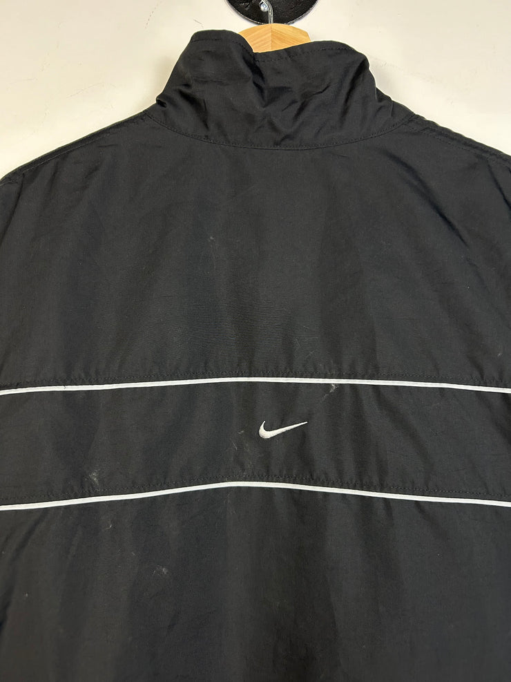 Vintage Nike Mini Swoosh Black Windbreaker