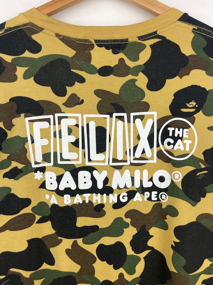 Bape X Felix The Cat Camo Tee