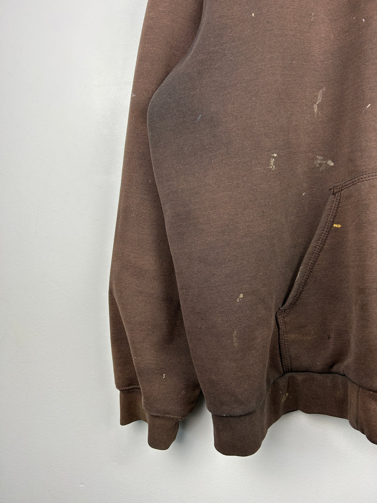Vintage Carhartt Thermal Lined Faded Brown Zip Up Hoodie