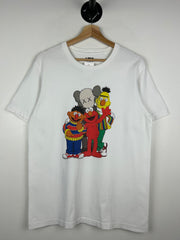 Kaws Sesame Street Group White Tee