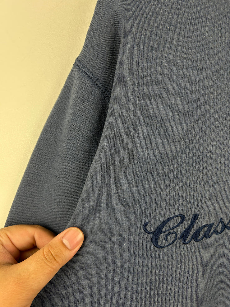 Vintage 90s Disney Mickey & Co Embroidered Faded Blue Crewneck