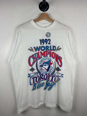 Vintage 90s MLB Starter Toronto Blue Jays World Series Champions White Tee