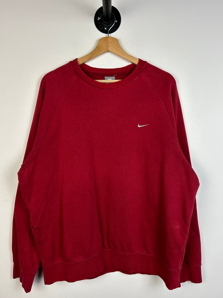 Vintage Nike Mini Swoosh Red Crewneck