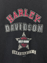 Vintage 2003 Harley Davidson Texas Black & White Women’s Baseball Long Sleeve