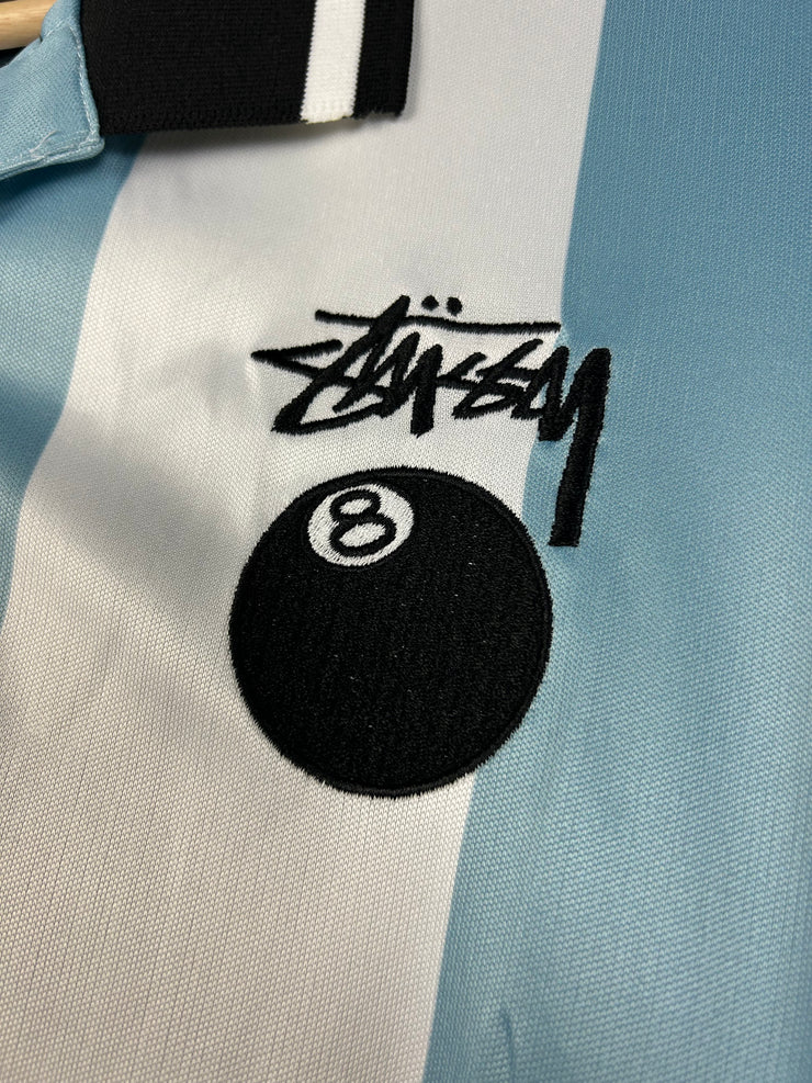 Stussy Football Blue & White Long Sleeve Jersey