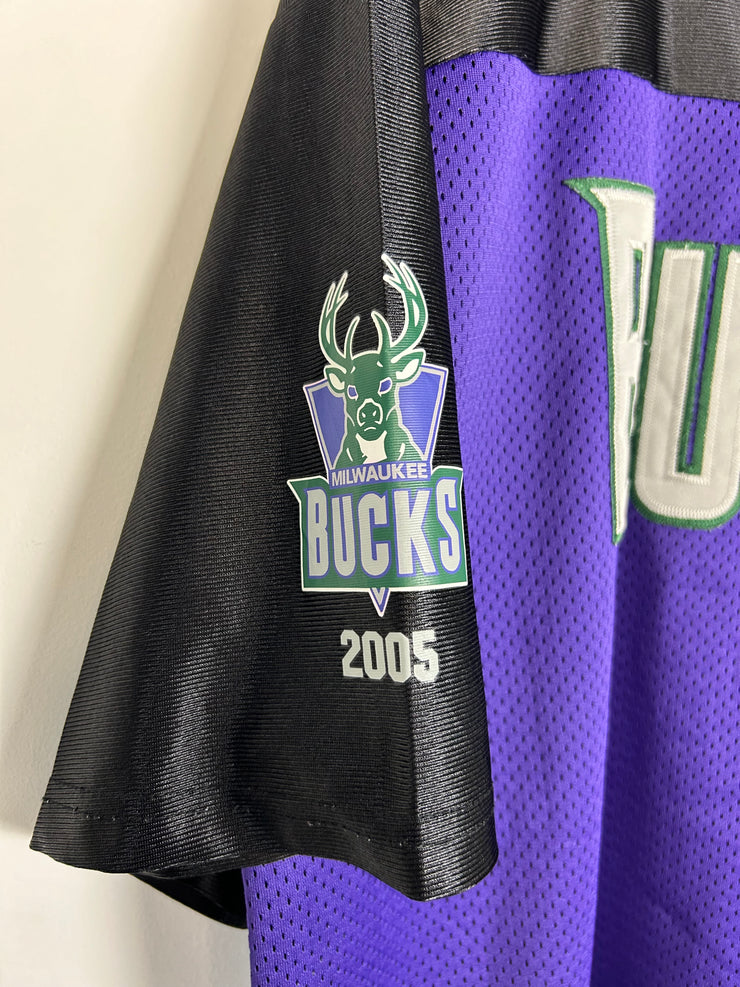 Vintage 2005 Majestic Milwaukee Bucks Purple Football Jersey