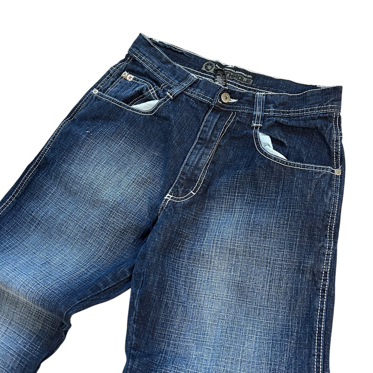 Vintage Y2K South Pole Baggy Dark Wash Blue Denim Jeans