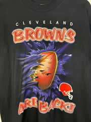 Vintage 90's Cleveland Browns Football Black Tee