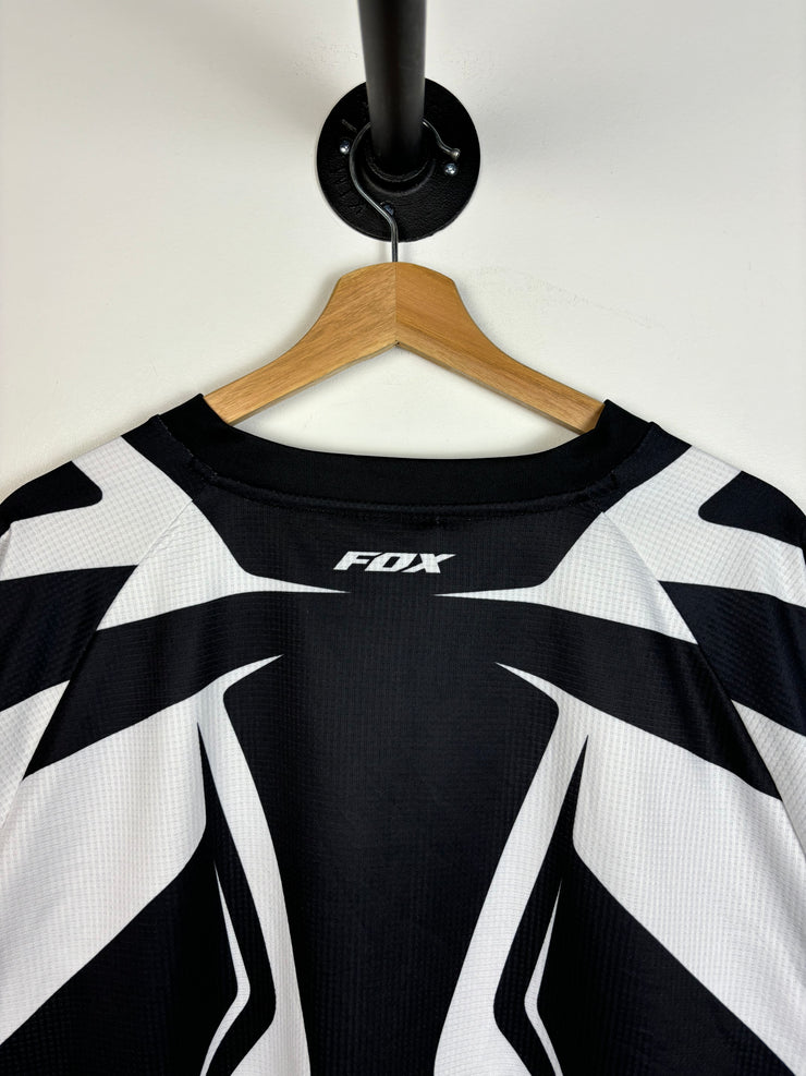 Vintage Fox Racing White & Black Jersey