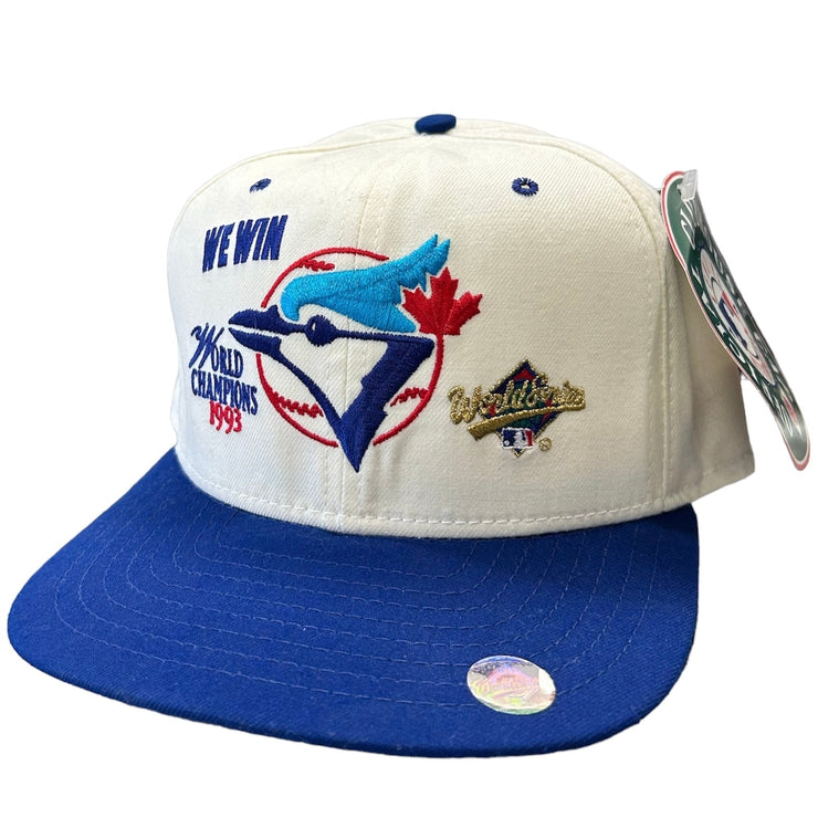 Vintage 1993 Blue Jays World Champions White Snapback Hat