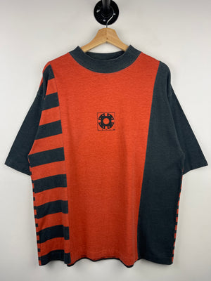 Vintage 90s Levis Shirts For Jeans Selective Striped Orange & Black Tee
