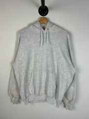 Vintage 90's Hanes Heavyweight Blank Grey Hoodie