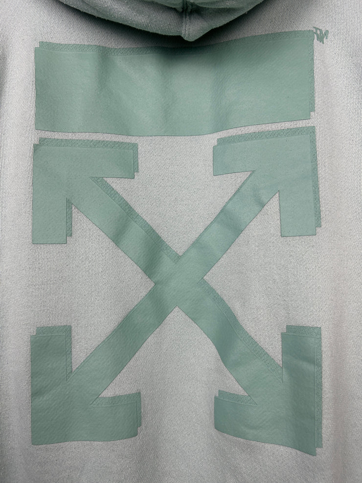 Off White Diagonal Arrows Seafoam Hoodie