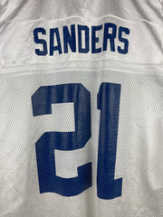 Vintage NFL Reebok Dallas Cowboys Sanders White Football Jersey