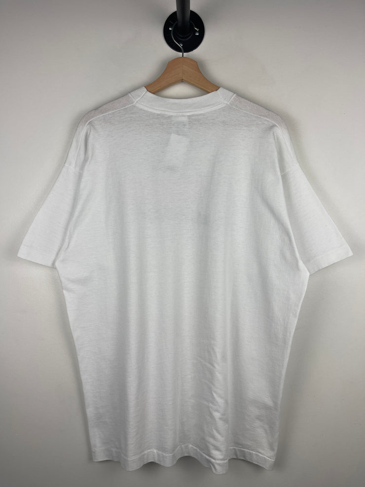 Vintage 90s Cadillac Cattilac Cows White Tee