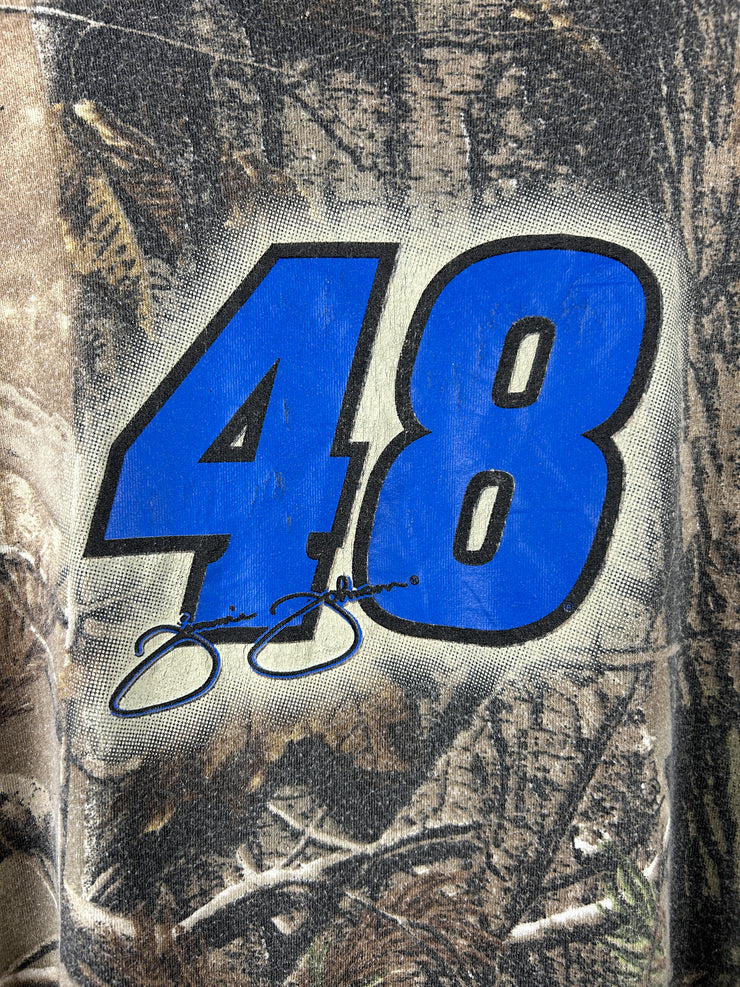 Vintage Nascar Chase Jimmie Johnson Real Tree Camo Tee