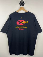 Vintage 90s WWF Wrestle Mania X Raided Boston Black Tee