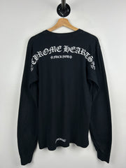 Chrome Hearts Script F*ck You Black Long Sleeve
