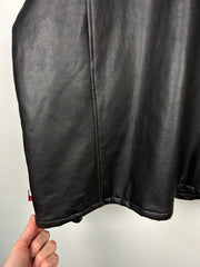 Vintage 90s Tommy Hilfiger Dark Brown Cropped Leather Jacket