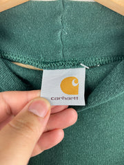 Vintage 90s Carhartt Spellout Embroidered Green Turtle Neck Long Sleeve