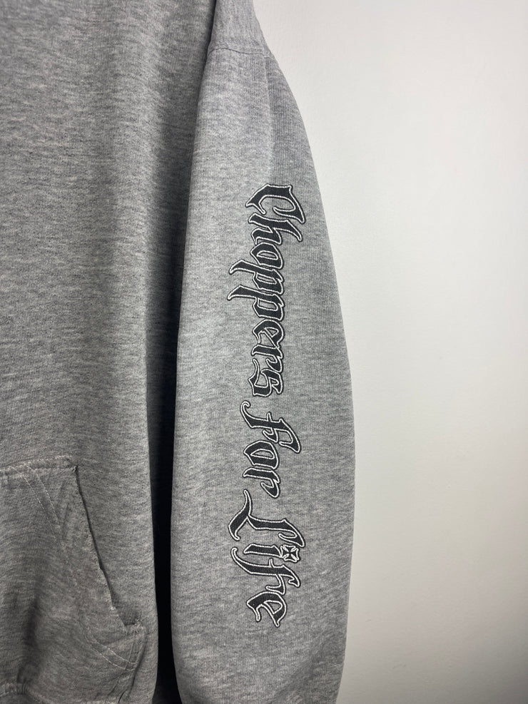 Vintage West Coast Choppers Choppers For Life Grey Hoodie