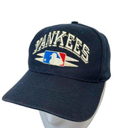 Vintage 90's Logo Athletic New York Yankees Spike Navy Snapback Hat