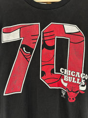 Vintage 90's Chicago Bulls 70 Black Nutmeg Tee