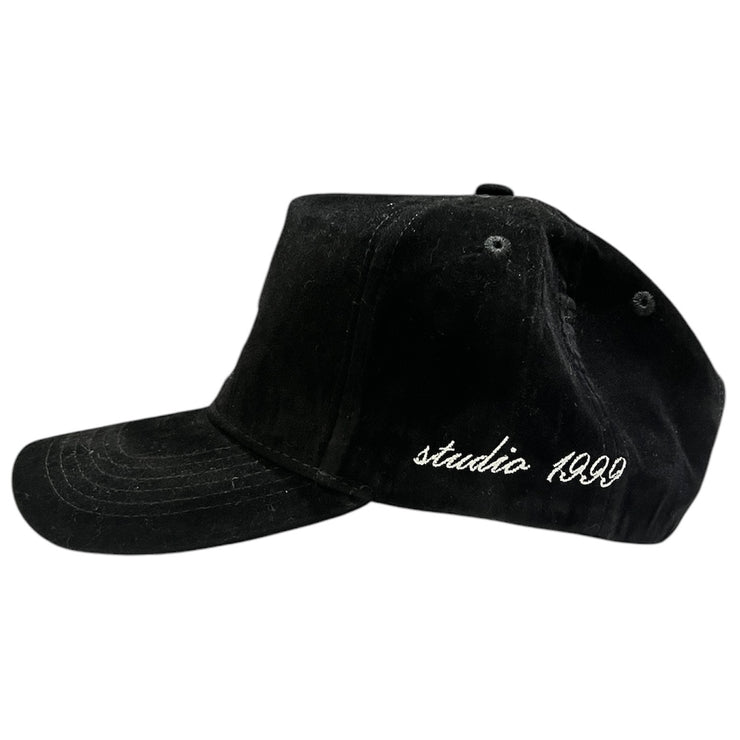 Studio 1999 LA Black Italic Suede Snapback Hat