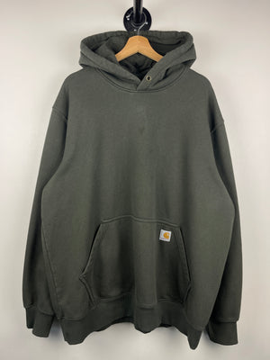 Vintage Carhartt Patch Olive Green Hoodie