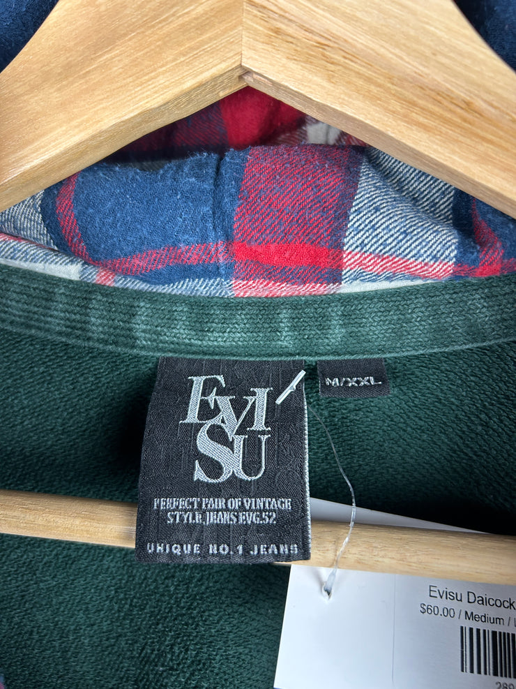 Evisu Daicock Green Hoodie
