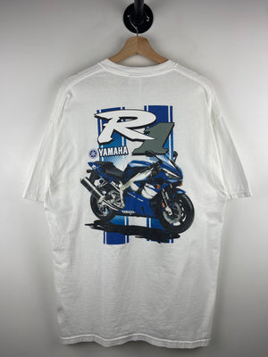 Vintage Yamaha R1 Motorcycle White Tee