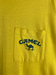 Vintage 90s Camel Smokes Smooth Character Yellow Tee