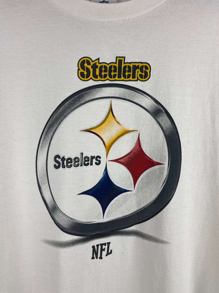 Vintage NFL Pittsburgh Steelers White Tee