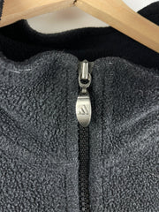 Vintage Adidas Dark Grey Quarter Zip Fleece Sweater