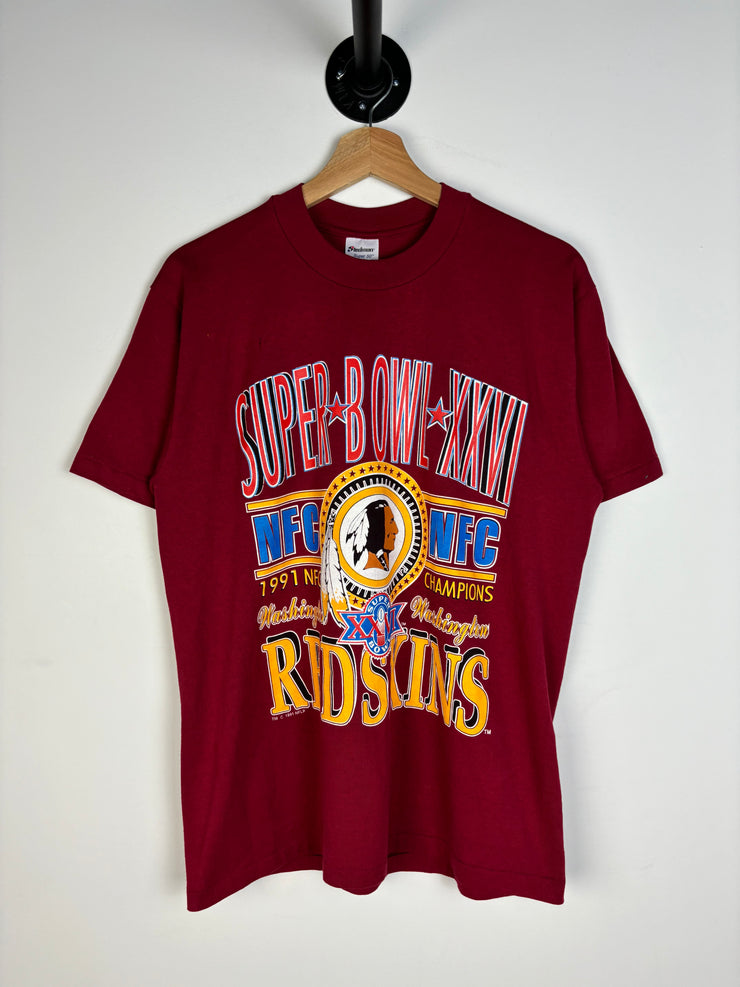 Vintage 1991 NFC Super Bowl Washington Burgundy Tee