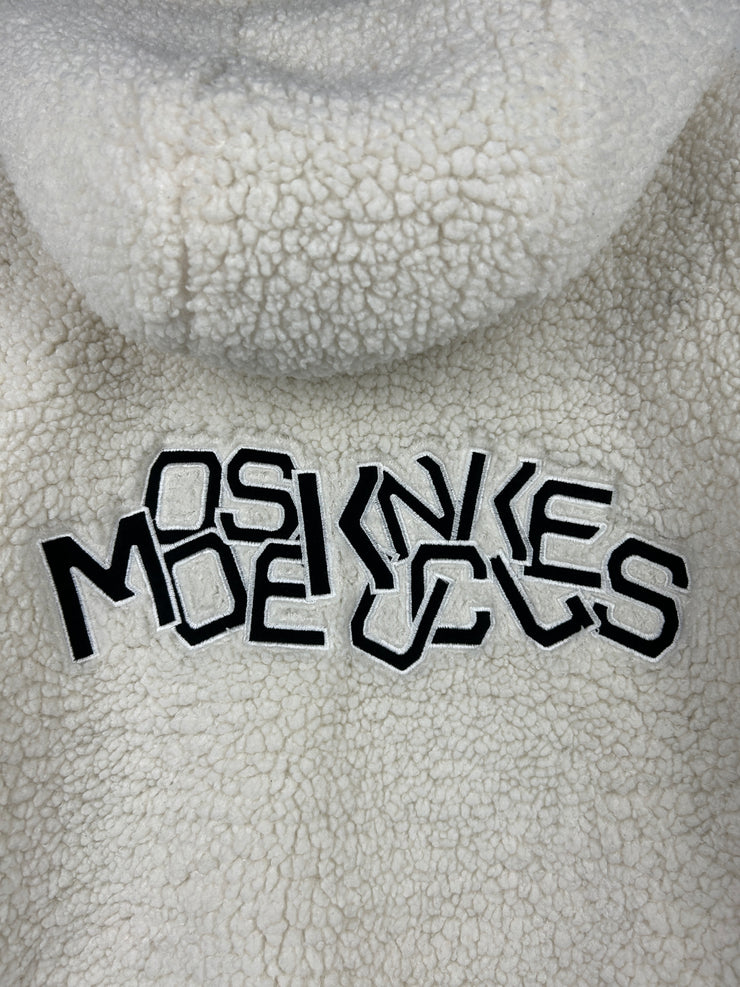 Moose Knuckles Dewson White Sherpa Hooded Jacket
