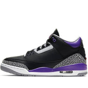 Jordan 3 Black Court Purple
