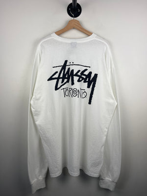 Stussy Stock Toronto White Long Sleeve