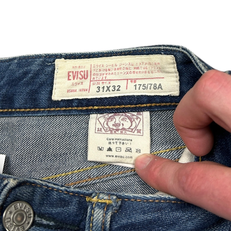 Evisu Osaka Japan Seagull Selvedge Blue Denim Jeans