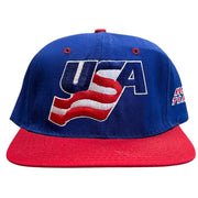 Vintage 90s Starter USA Hockey Team Snapback Hat