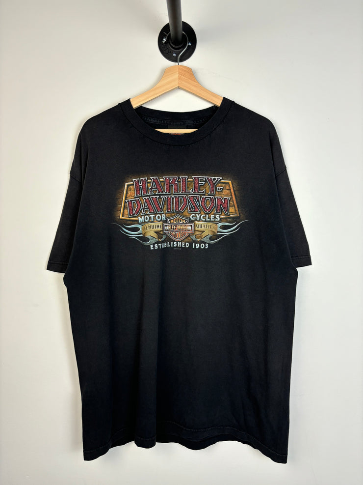 Vintage Harley Davidson Niagara Falls Black Tee