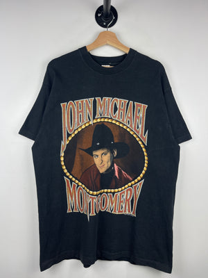 Vintage 90s John Michael Montgomery Black Tee
