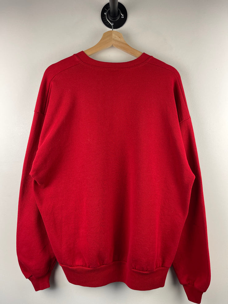 Vintage 90s Ohio State Buckeyes Rose Bowl Football Red Crewneck