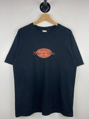 Vintage Born To Ride Myrtle Beach Embroidered Black Tee