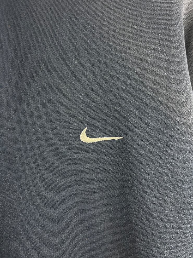 Vintage Nike Mini Swoosh Navy Hoodie