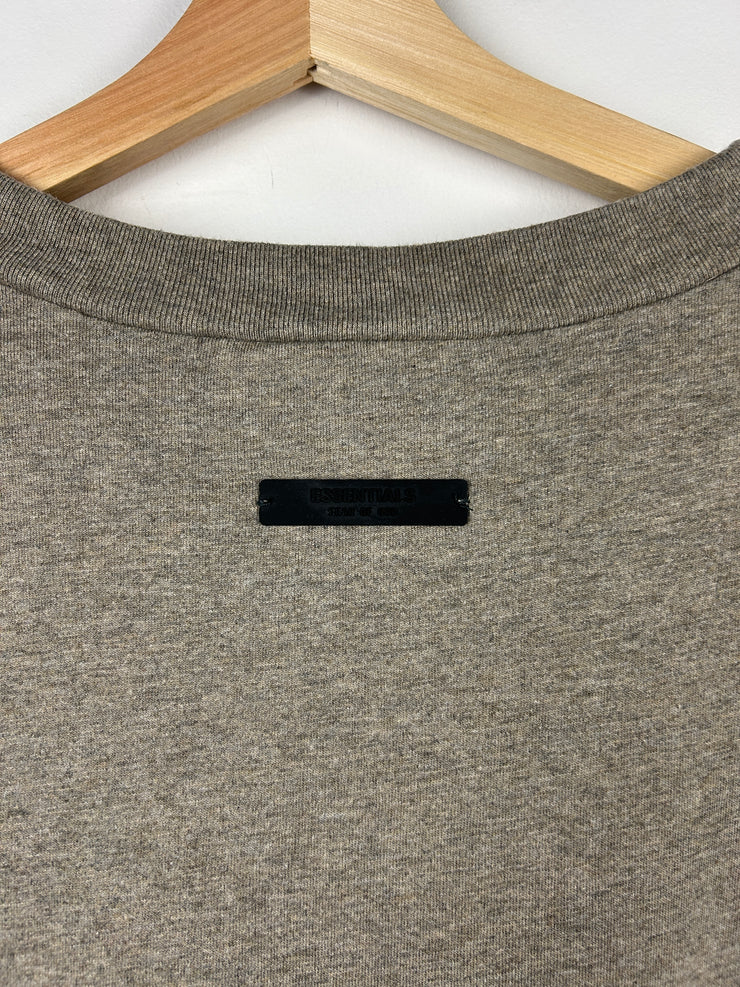 Fear Of God Essentials Heather Grey Jersey Tee